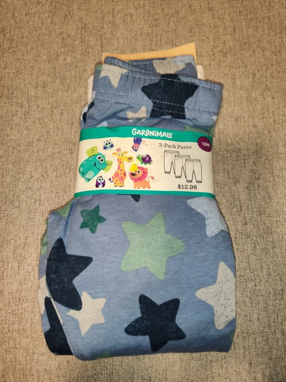 Garanimals 3 Pack Pants Size 12M Infant Pants